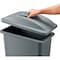 Global Industrial Flat Lid, Gray, Plastic, 20 W/Dia 261904GY - alternate 4